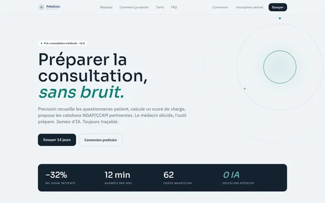 Capture d’écran de Previsoin