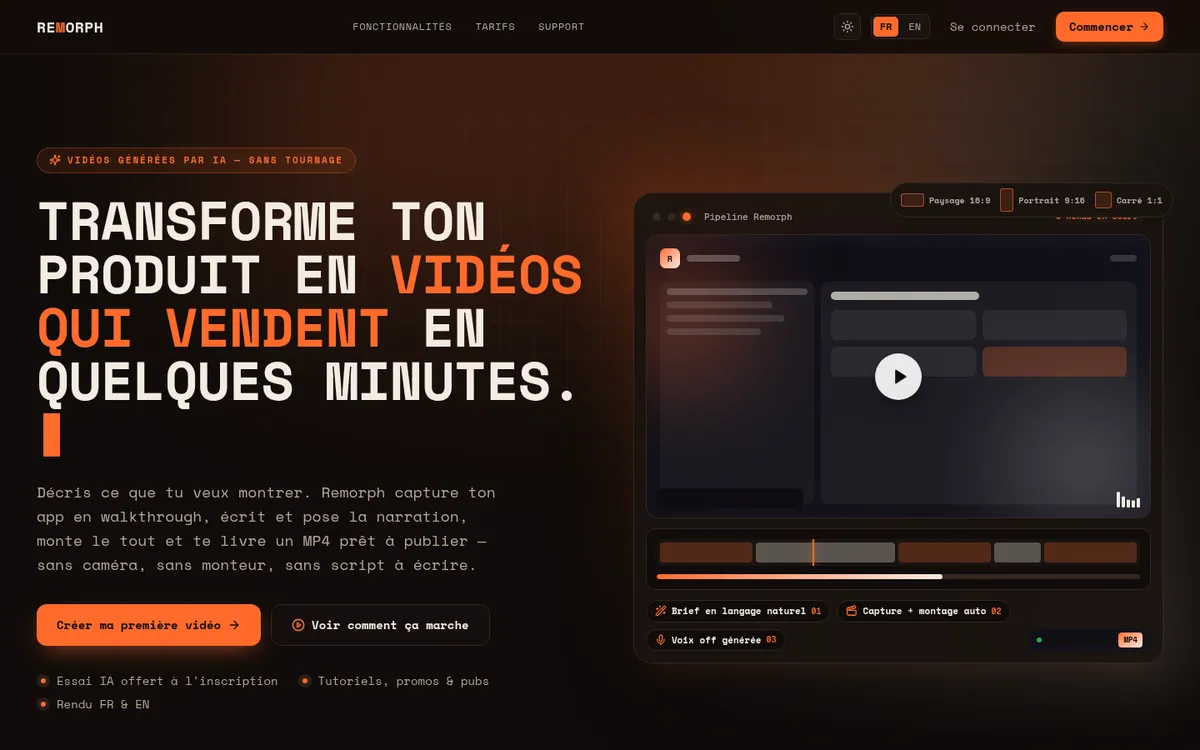 Capture d’écran de Remorph